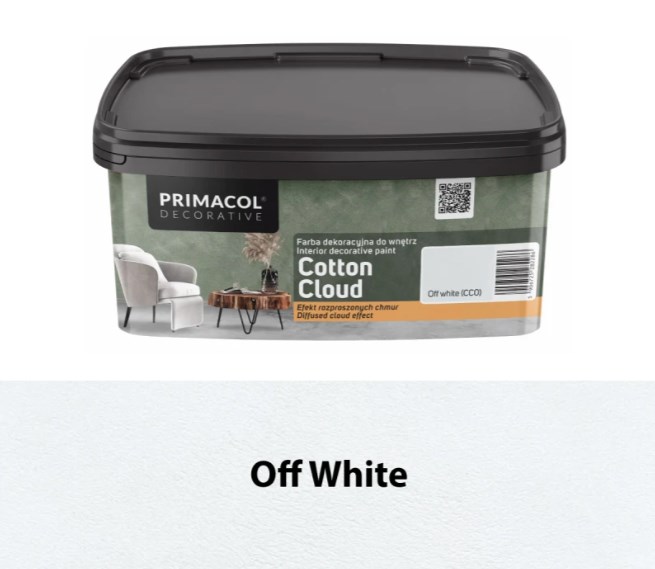 Farba dekoracyjna Cotton Cloud Off White (CC0) 1 l – efekt rozproszonych chmur